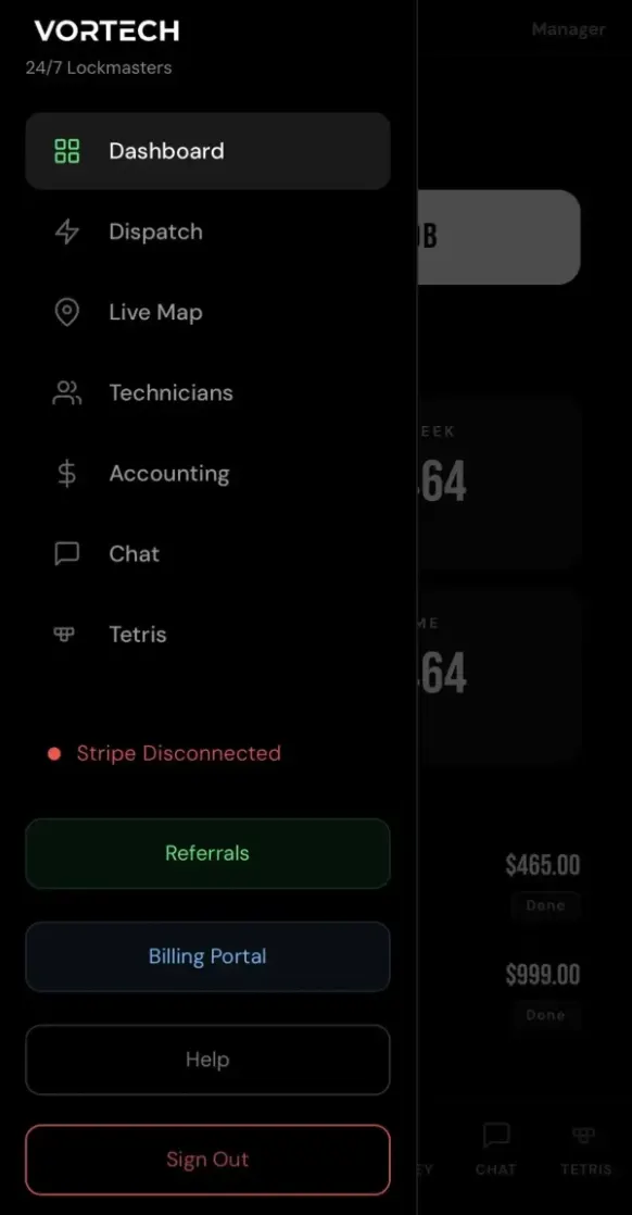 Vortech Pro™ smart dispatch logic — automated routing for maximum profit